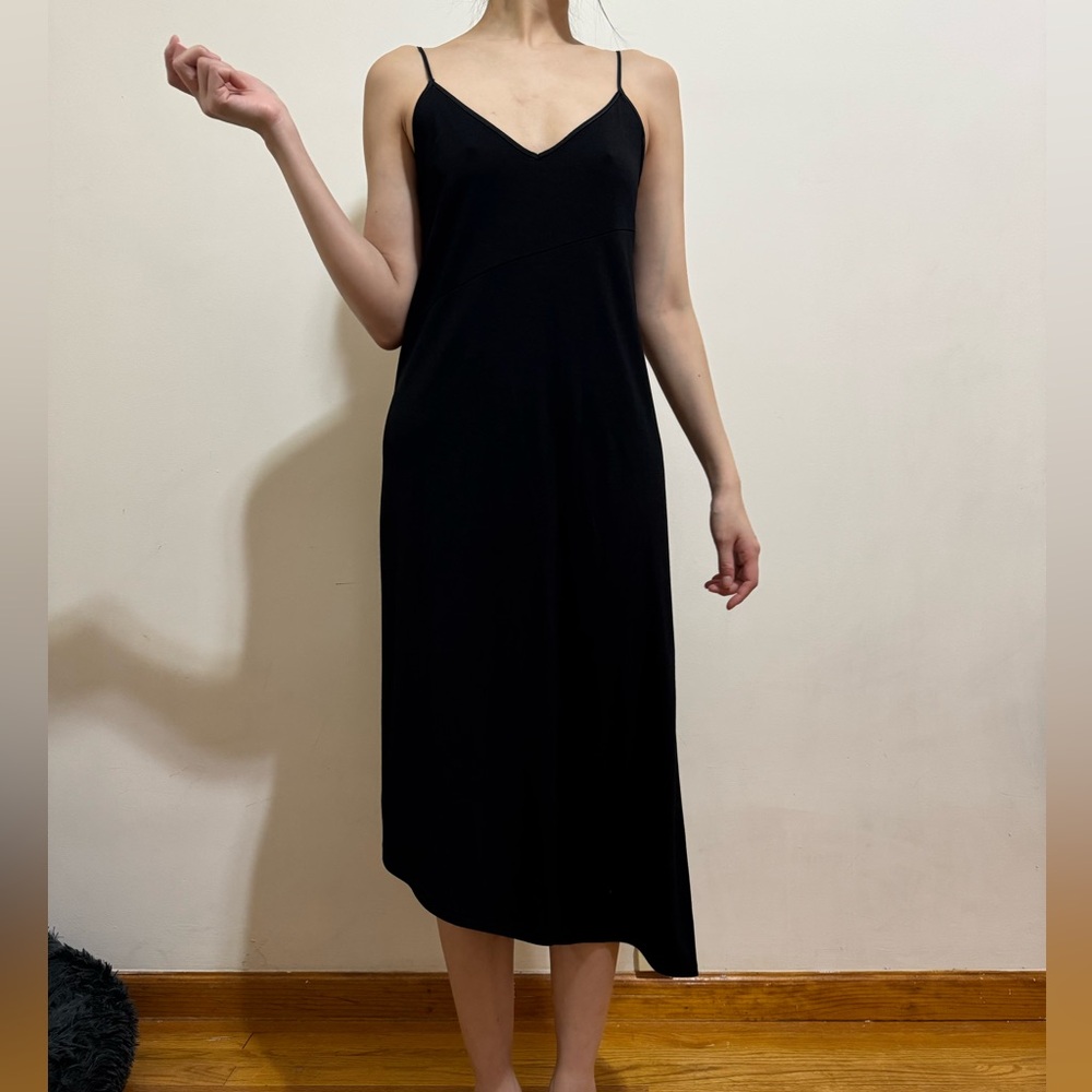 Elegant Black Spaghetti Strap Dress